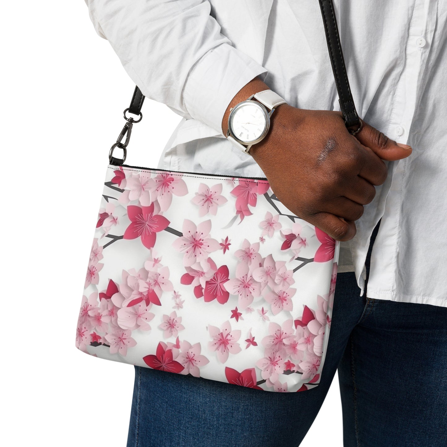 Sakura Serenade: 3D Cherry Blossom Crossbody Bag & Clutch