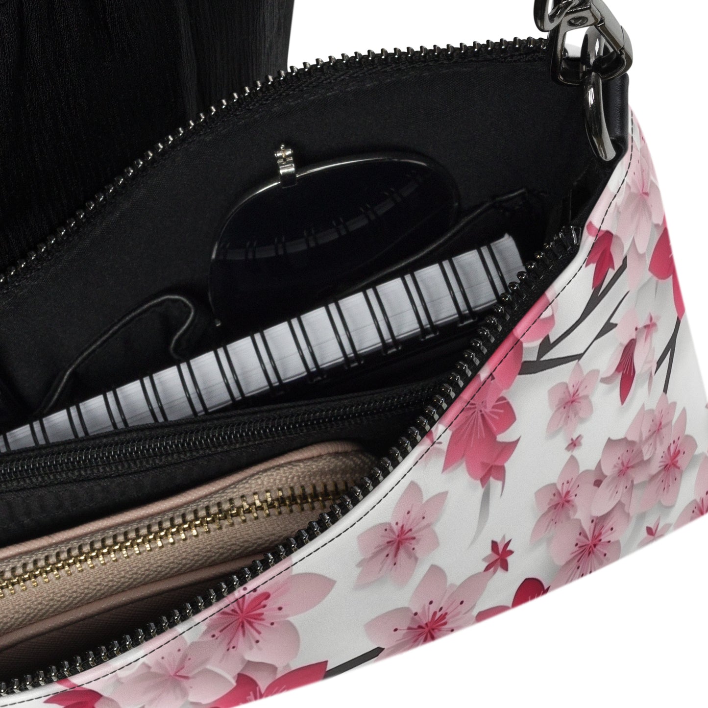 Sakura Serenade: 3D Cherry Blossom Crossbody Bag & Clutch