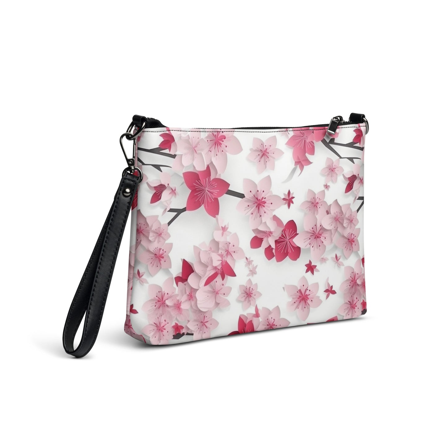 Sakura Serenade: 3D Cherry Blossom Crossbody Bag & Clutch