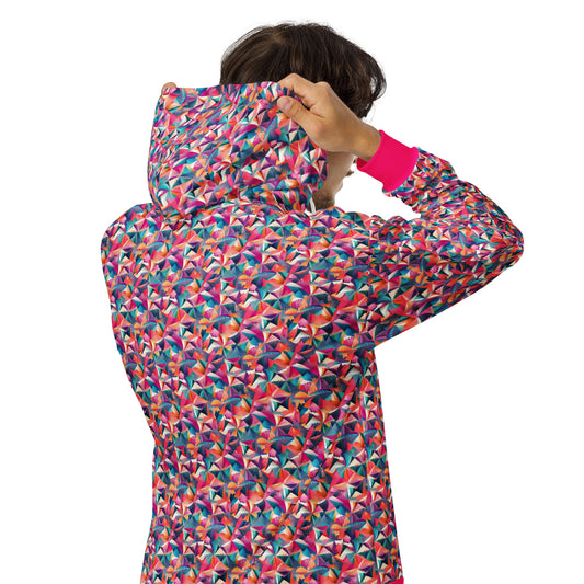 Kaleidoscope Kawaii Zip Hoodie - Streetwear Edition