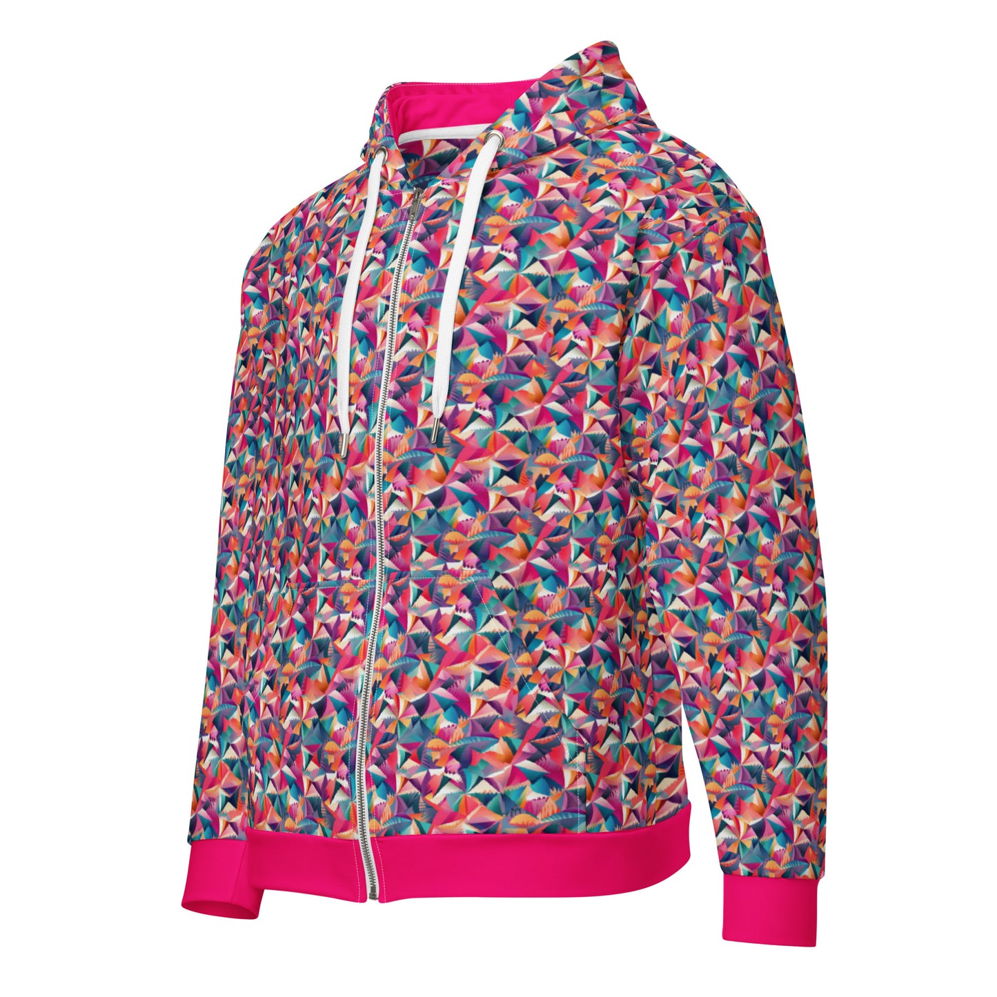 Kaleidoscope Kawaii Zip Hoodie - Streetwear Edition