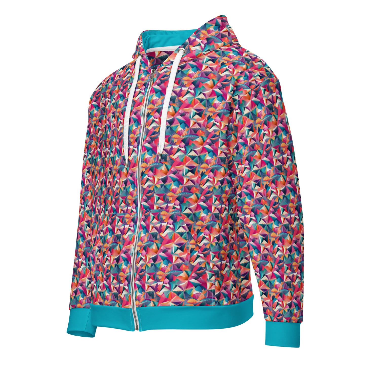 Kaleidoscope Kawaii Zip Hoodie - Streetwear Edition