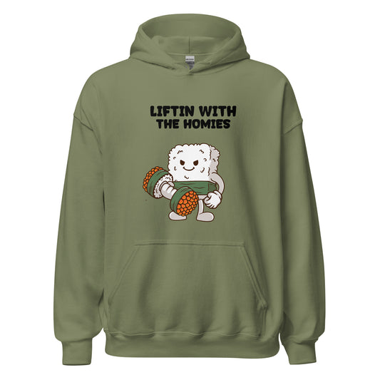 Kawaii Sushi Bros - Buff Nigiri Hoodie