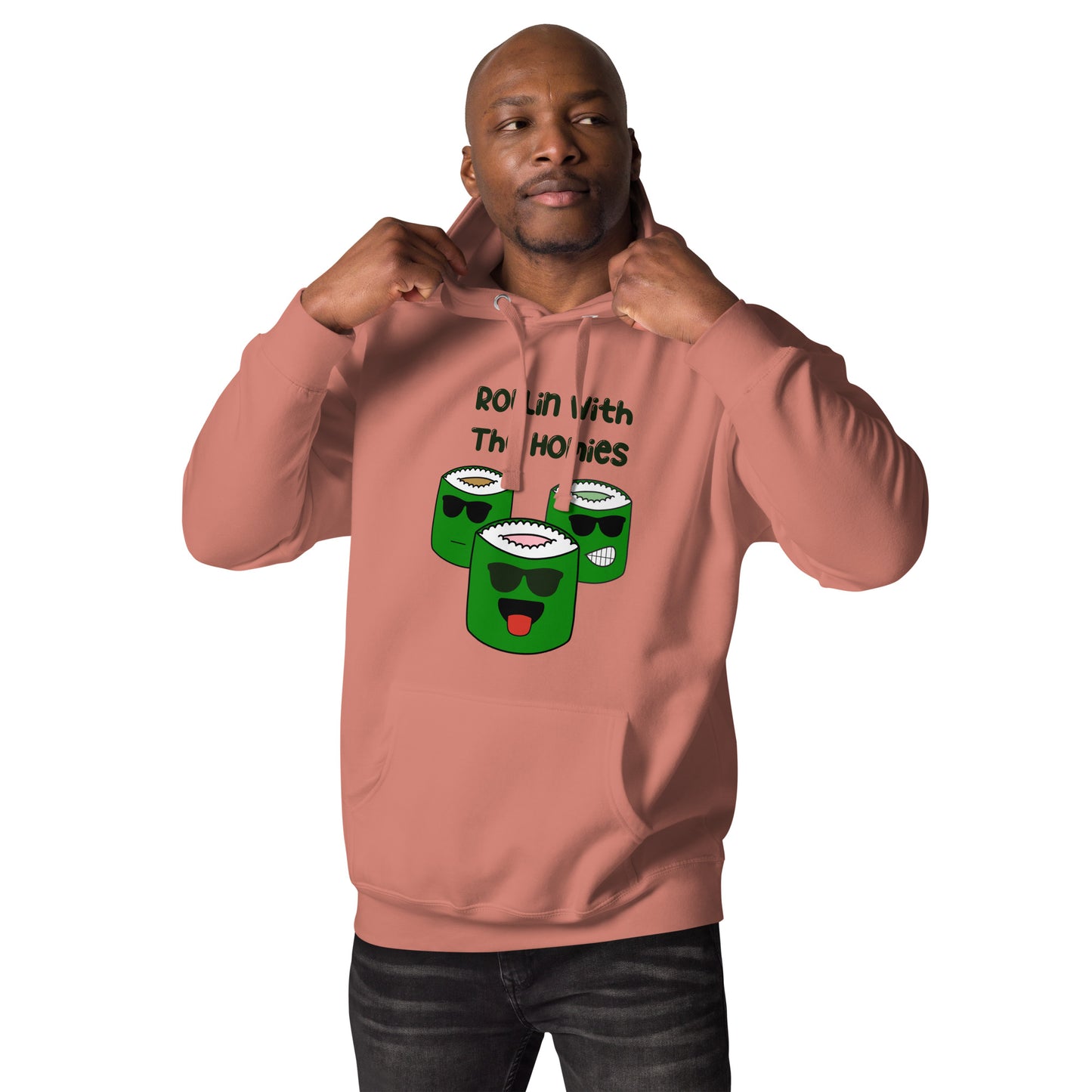 Kawaii Sushi Squad Hoodie - 'Rollin' with The Homies' Edition