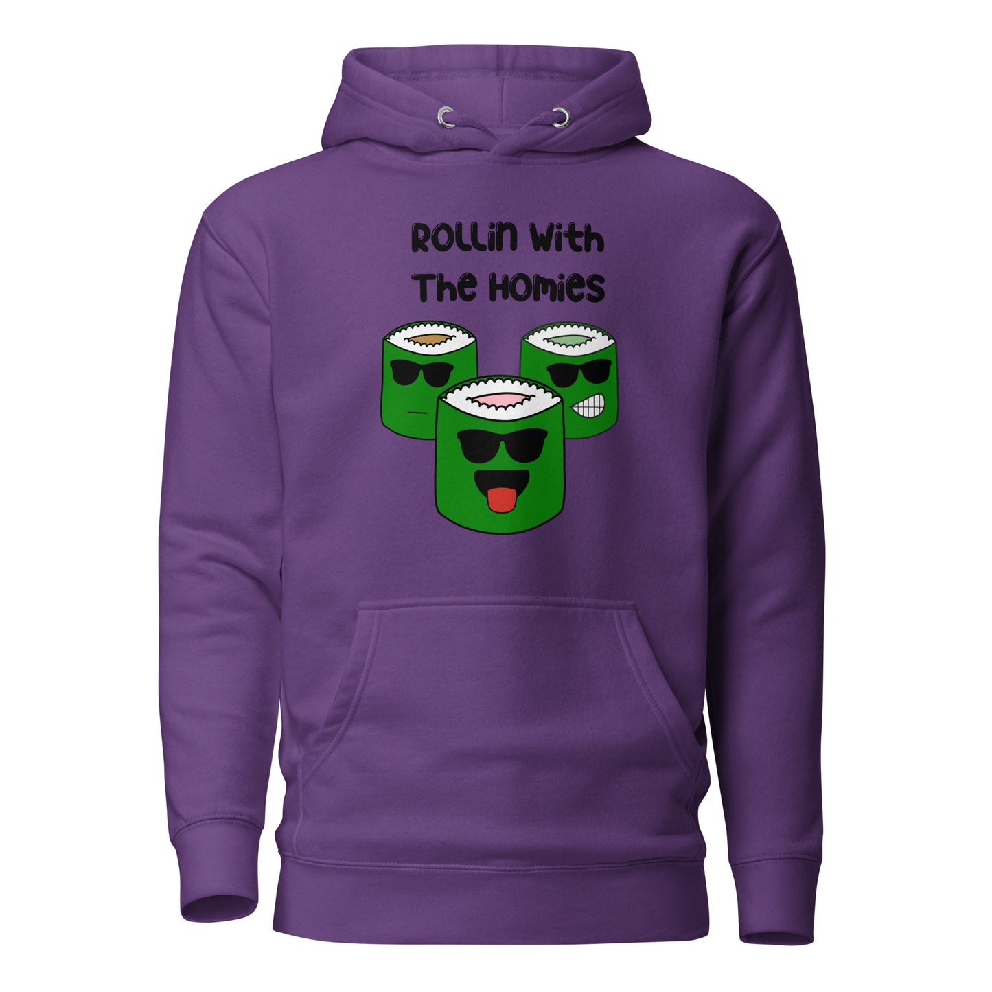 Kawaii Sushi Squad Hoodie - 'Rollin' with The Homies' Edition