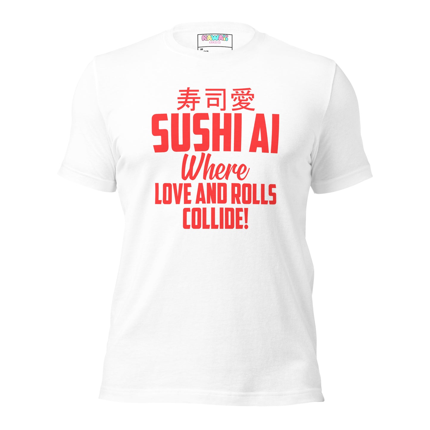 Sushi Ai white tshirt front view